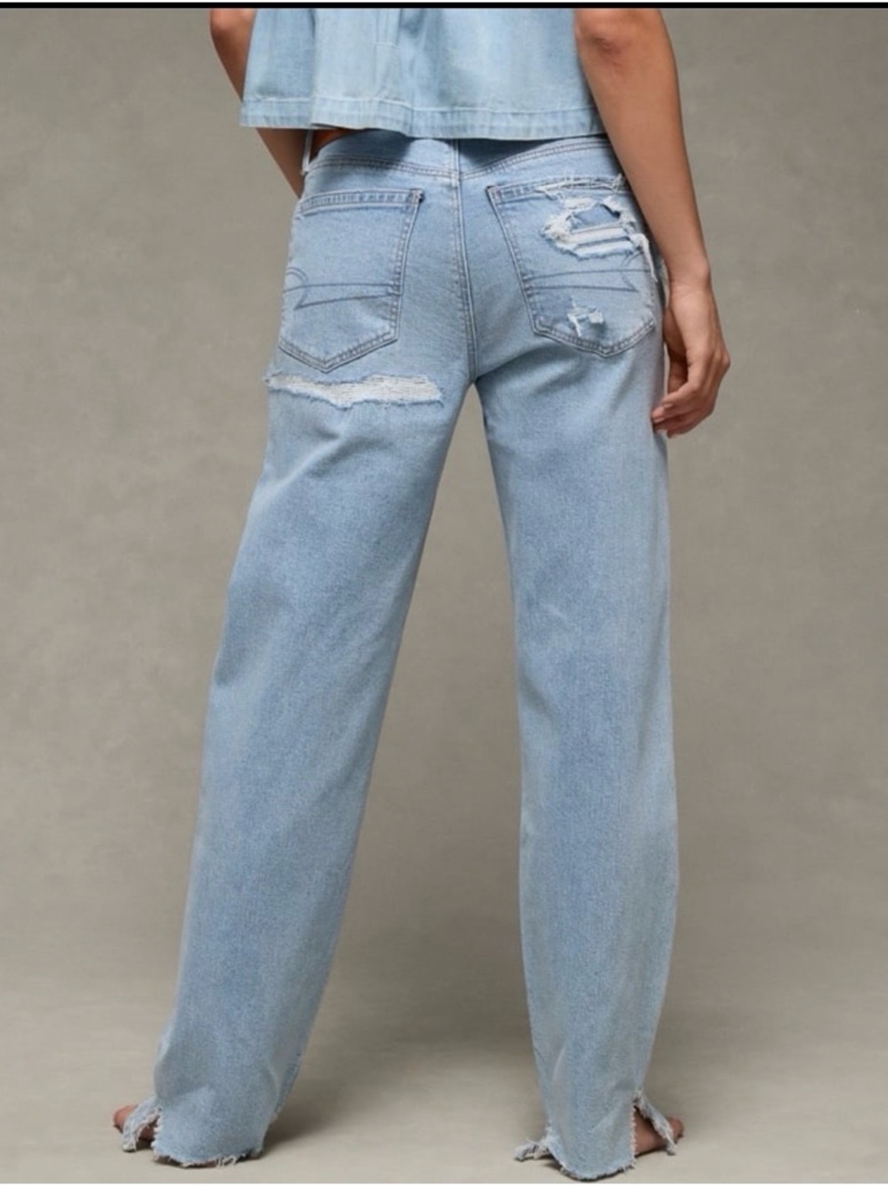 NWT! Rare! AEO Strigid Low-Rise Ex Boyfriend Jean - Picture 3 of 10